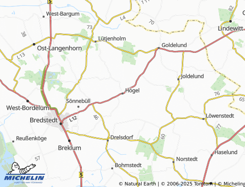 MICHELIN Högel map - ViaMichelin