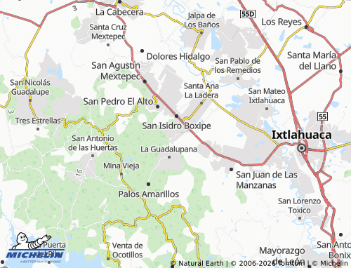 Mapa MICHELIN Santa Ana Ixtlahuaca - ViaMichelin