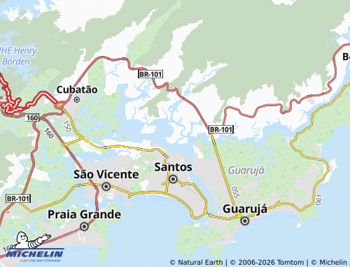 Carte MICHELIN Ilha Barnabé - ViaMichelin