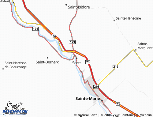 Carte MICHELIN Scott - ViaMichelin