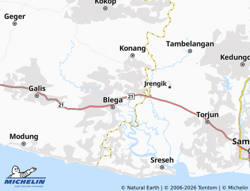 MICHELIN Karang Gayam map - ViaMichelin