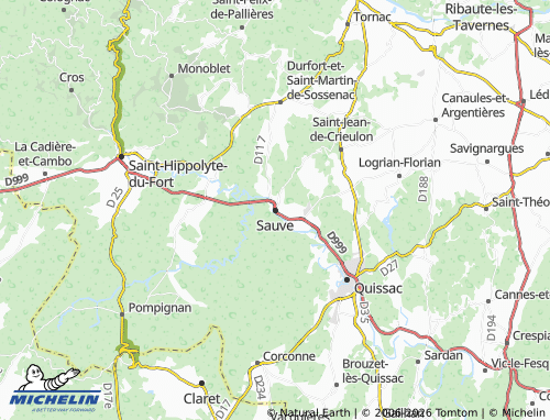 Mapa MICHELIN Sauve - ViaMichelin