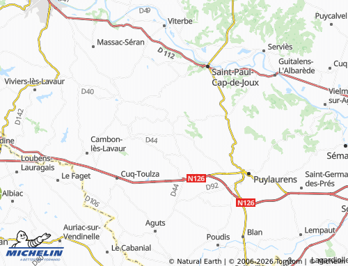 Carte MICHELIN Bertre - ViaMichelin