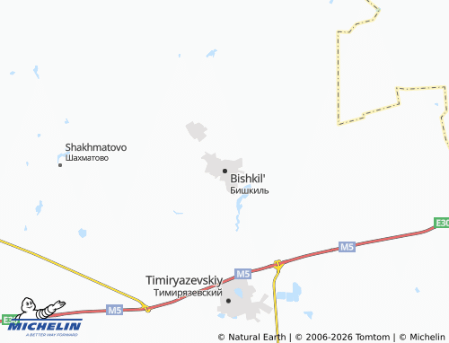 MICHELIN-Landkarte Bishkil' - ViaMichelin