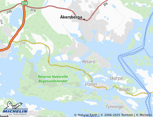 MICHELIN Hästängsudd map - ViaMichelin