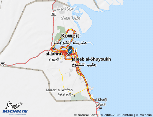 Carte MICHELIN al-'Ahmadi - ViaMichelin