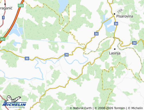 Mapa MICHELIN Šišljavić - ViaMichelin