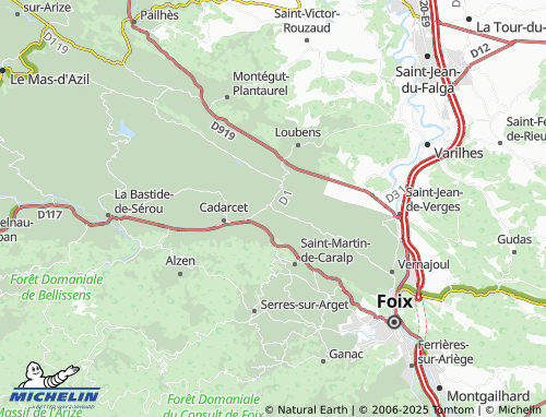 MICHELIN Baulou map - ViaMichelin