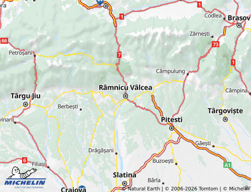 Mappa MICHELIN Vâlcea - ViaMichelin