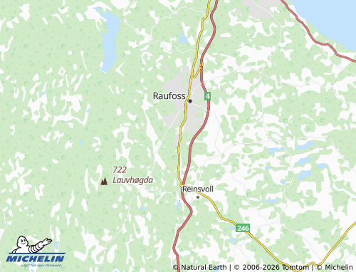 MICHELIN Kildal map - ViaMichelin