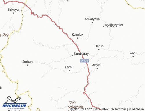 Mappa MICHELIN Kurusaray - ViaMichelin