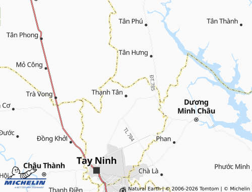 Mapa MICHELIN Thạnh Tân - ViaMichelin