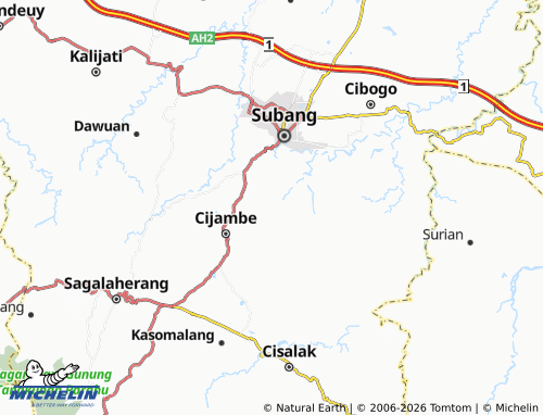 Mapa MICHELIN Bantarsari - ViaMichelin