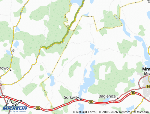 MICHELIN Surmówka map - ViaMichelin