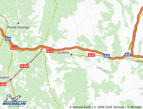 Mapa MICHELIN Guitiriz - ViaMichelin