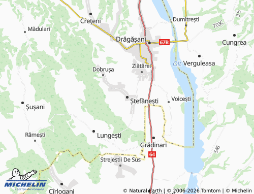 MICHELIN Ștefănești map - ViaMichelin