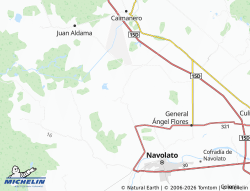 MICHELIN Macario Gaxiola map - ViaMichelin