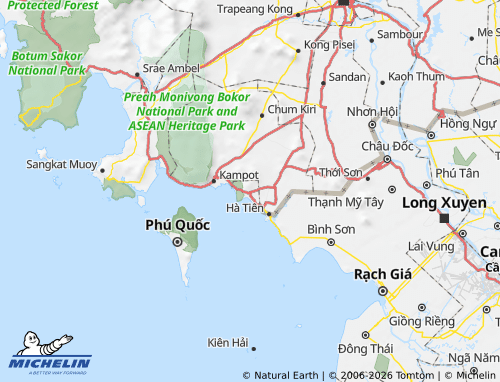 Mappa MICHELIN Damnak Chang'aeur - ViaMichelin
