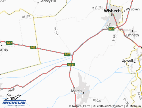 Carte MICHELIN Guyhirn - ViaMichelin