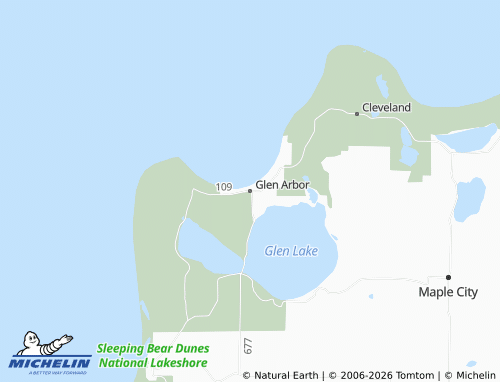 Mappa MICHELIN Glen Arbor - ViaMichelin