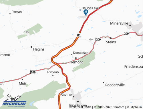 MICHELIN-Landkarte Donaldson - ViaMichelin