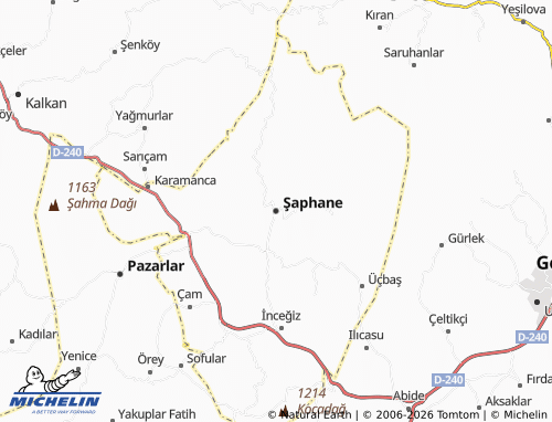 MICHELIN-Landkarte Şaphane - ViaMichelin