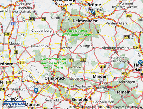 Mapa MICHELIN Diepholz - ViaMichelin