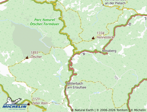 MICHELIN Langseitenrotte map - ViaMichelin