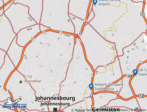 MICHELIN Eastgate Extension 3 map - ViaMichelin