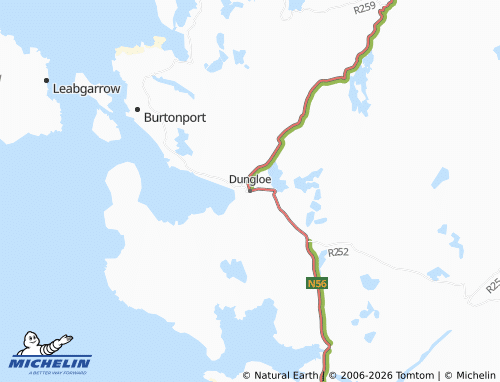 MICHELIN Dungloe map - ViaMichelin