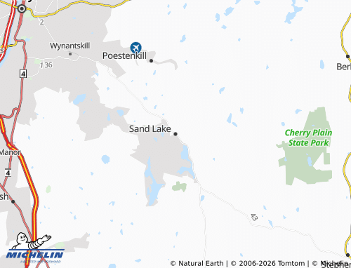 Mapa MICHELIN Sand Lake - ViaMichelin