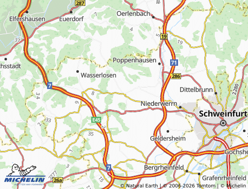 Mapa MICHELIN Obbach - ViaMichelin