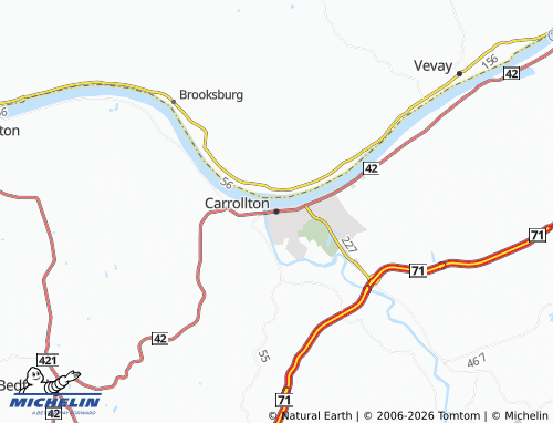 Mappa MICHELIN Carrollton - ViaMichelin