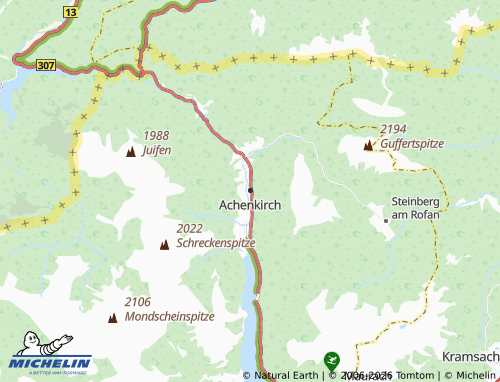 Mapa MICHELIN Achenkirch - ViaMichelin