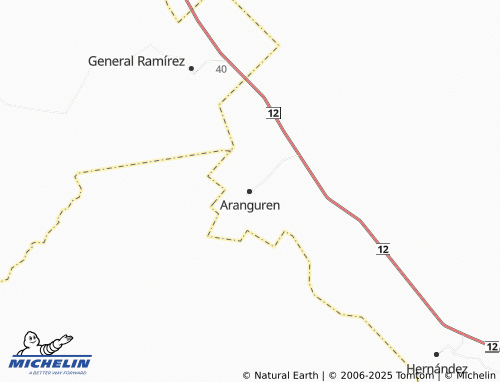 MICHELIN Aranguren map - ViaMichelin