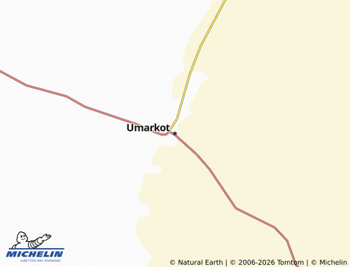 Mappa MICHELIN Umarkot - ViaMichelin