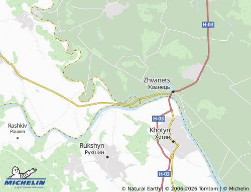 MICHELIN Zbruch map - ViaMichelin