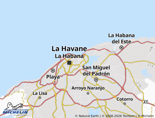 Carte MICHELIN Centro Habana - ViaMichelin