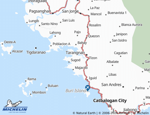 MICHELIN Bonga map - ViaMichelin