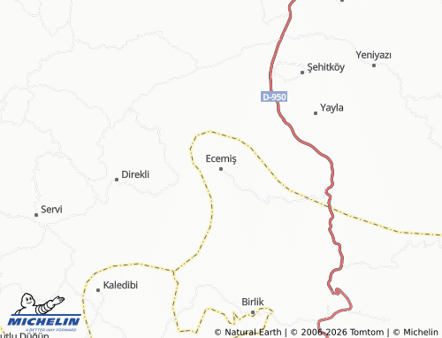 MICHELIN Ecemiş map - ViaMichelin
