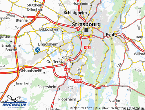 Mapa MICHELIN Ostwald - ViaMichelin