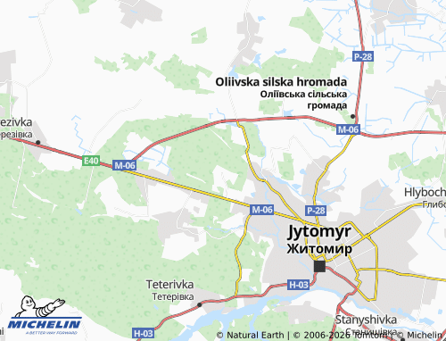 Mapa MICHELIN Dovzhyk - ViaMichelin