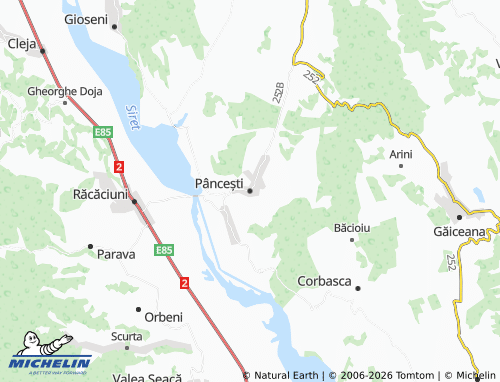 Mapa MICHELIN Pâncești - ViaMichelin