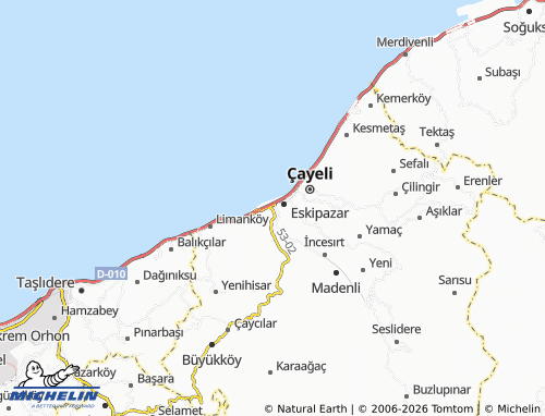 MICHELIN Yaka map - ViaMichelin