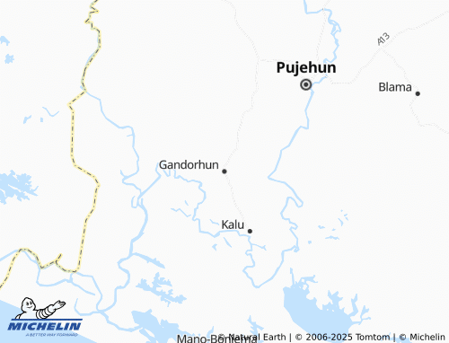 MICHELIN Gandorhun map - ViaMichelin