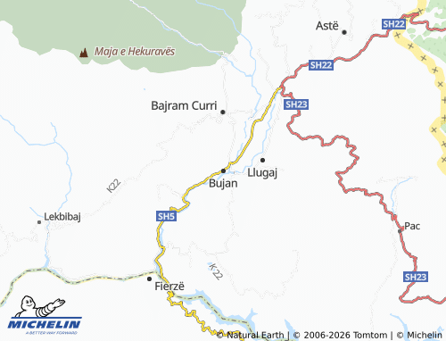 MICHELIN Bujan map - ViaMichelin