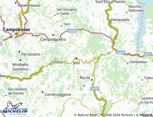 Mappa MICHELIN Jelsi - ViaMichelin