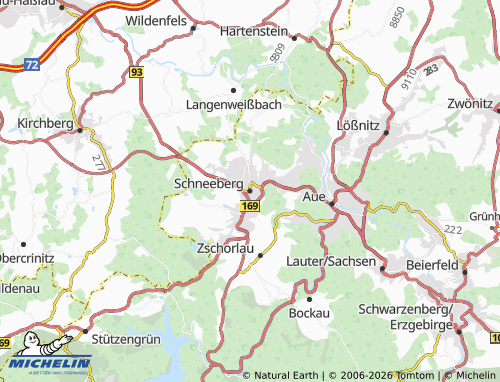 MICHELIN Schneeberg map - ViaMichelin