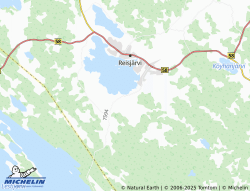 Kaart MICHELIN Kinnulanranta - ViaMichelin