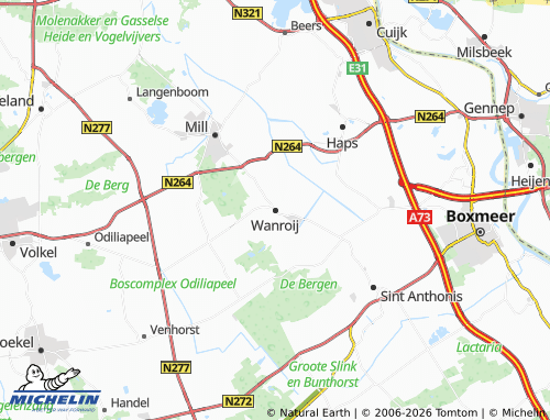 MICHELIN Wanroij map - ViaMichelin